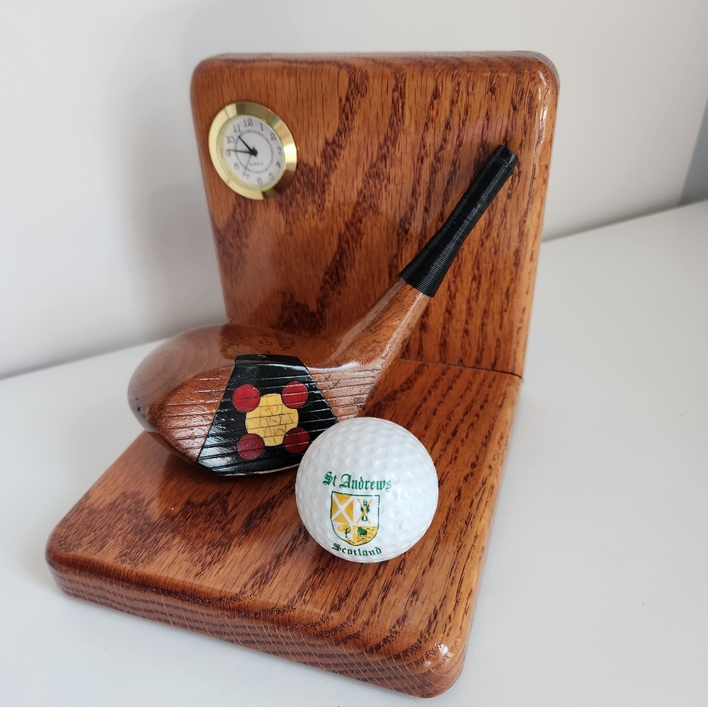 Vntg Refinished MacGregor G.A.S Yards More Inlay Fancy Face Brassie 1920s Decor